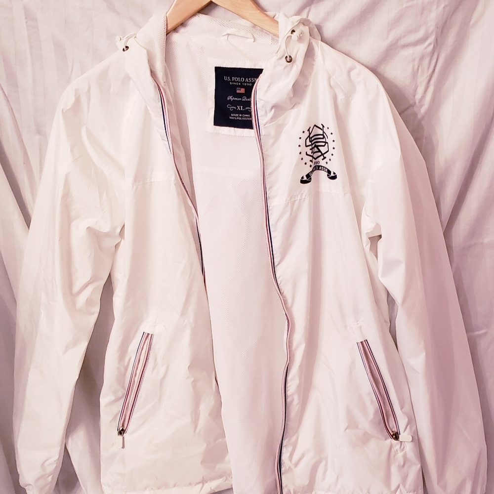 US Polo XL 1890 White Windbreaker